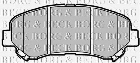 Тормозные колодки дисковые BORG & BECK bbp2084