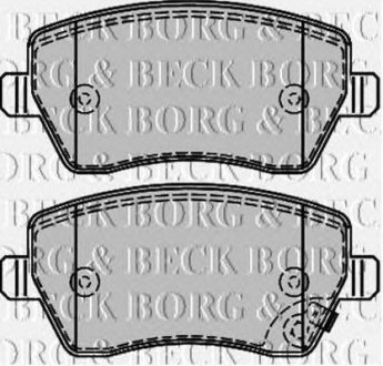 ГАЛЬМІВНІ КОЛОДКИ ДИСКОВІ BORG & BECK bbp2166