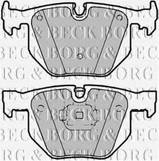 - Гальмівні колодки до дисків BORG & BECK bbp2183