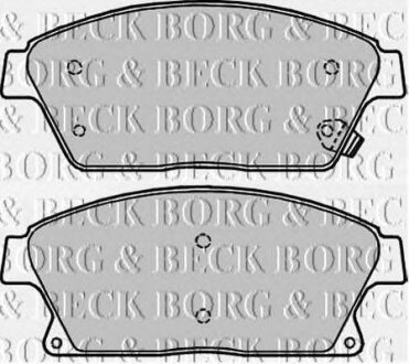 - Гальмівні колодки до дисків BORG & BECK bbp2228