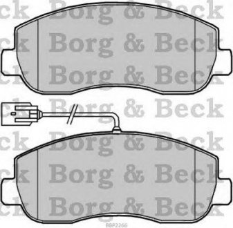 Тормозные колодки Opel Movano, Renault Master BORG & BECK bbp2266 (фото1)