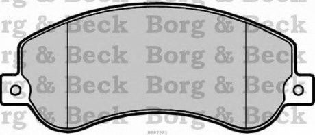 Купити ГАЛЬМІВНІ КОЛОДКИ ДИСКОВІ Volkswagen Amarok BORG & BECK bbp2281 (фото1) підбір по VIN коду, ціна 1532 грн.