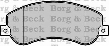 Купить Тормозные колодки дисковые Volkswagen Amarok BORG & BECK bbp2281 (фото1) подбор по VIN коду, цена 1532 грн.