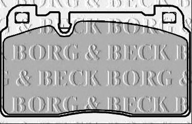 Тормозные колодки дисковые BORG & BECK bbp2382