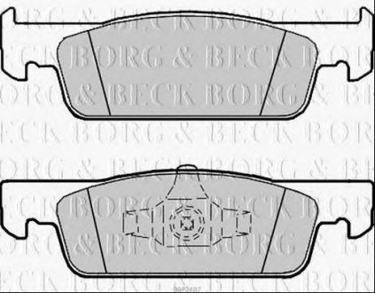 Тормозные колодки дисковые BORG & BECK bbp2407