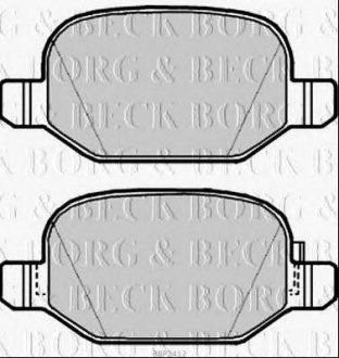 Тормозные колодки дисковые BORG & BECK bbp2412