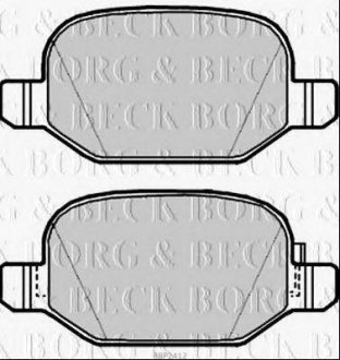 ГАЛЬМІВНІ КОЛОДКИ ДИСКОВІ BORG & BECK bbp2412