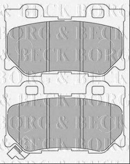 Тормозные колодки дисковые BORG & BECK bbp2434