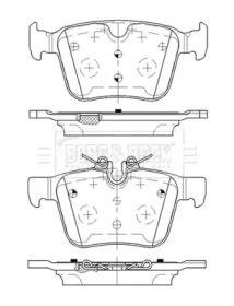 Тормозные колодки дисковые Land Rover Range Rover, Volvo XC90, Land Rover Discovery, Jaguar XE, XF, Volvo S90, XC60, V60 BORG & BECK bbp2516