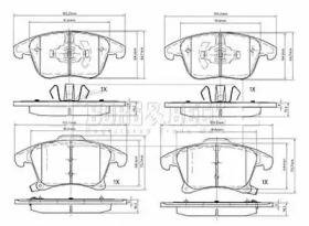 ГАЛЬМІВНІ КОЛОДКИ ДИСКОВІ BORG & BECK bbp2564