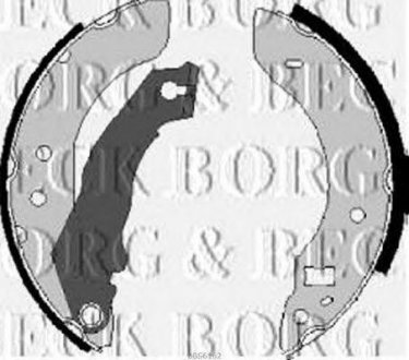 Гальмівні колодки барабанні BORG & BECK bbs6162