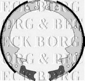 Тормозные колодки барабанные SA BORG & BECK bbs6205