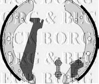 - Гальмівні колодки до барабанів BORG & BECK bbs6225