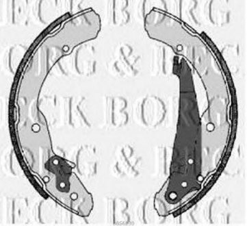 Гальмівні колодки барабанні BORG & BECK bbs6230
