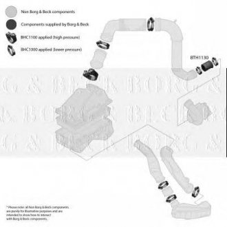 Купить Патрубок Audi A3, Skoda Octavia, Volkswagen Caddy, Polo, Golf, Bora, Seat Toledo, Cordoba, Leon, Ibiza, Skoda Fabia BORG & BECK bth1130 (фото1) подбор по VIN коду, цена 573 грн.