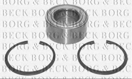 Фото - Комплект підшипника ступиці BORG & BECK bwk344 - Комплект підшипника ступиці BORG & BECK bwk344