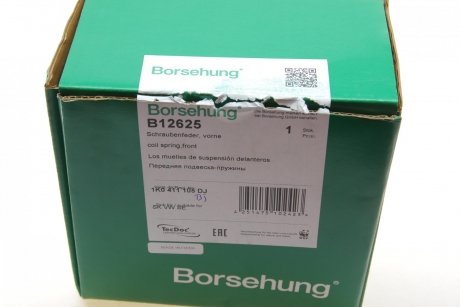 Пружина подвески Borsehung b12625