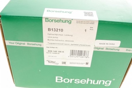 Насос гідропідсилювача керма Borsehung b13210