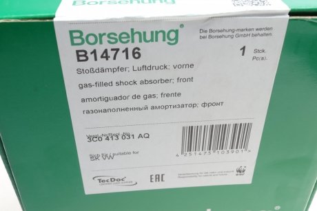 Амортизатор Audi A3 Borsehung b14716