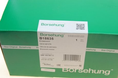 Клапан впускний/випускний Borsehung b18635