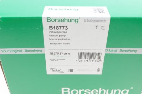 Помпа вакуумна Borsehung b18773