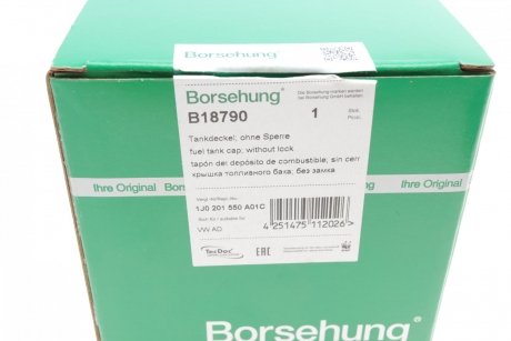 Купить Крышка топливного бака Audi A8, A3, Volkswagen Passat, Golf, Bora, Polo Borsehung b18790 (фото1) подбор по VIN коду, цена 832 грн.