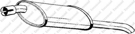 Купить Глушитель задняя часть OPEL ASTRA F 91-96 Opel Kadett, Astra BOSAL 185-009 (фото1) подбор по VIN коду, цена 3331 грн.