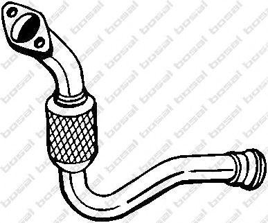 Глушитель, алюм. сталь, передн. часть RENAULT CLIO II 1.9 D(03/98-) (713-253) Renault Kangoo, Clio BOSAL 713253