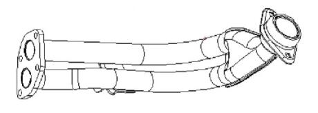 Труба соединительная выхлопной системы BOSAL bs 700-243