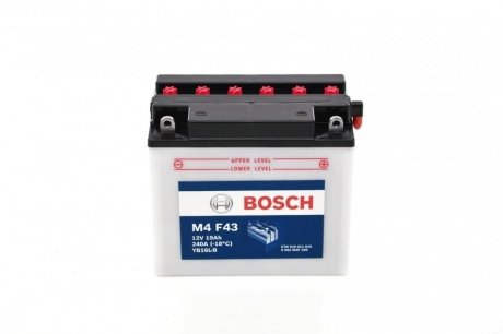 Купить Аккумулятор кислотный 19Ah 240A BOSCH 0092M4F430 (фото1) подбор по VIN коду, цена 2664 грн.