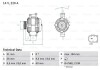 Купити Генератор Mercedes W906, Sprinter BOSCH 0986083600 (фото1) підбір по VIN коду, ціна 15693 грн.