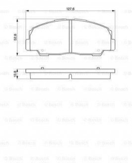 Колодки тормозные Toyota Land Cruiser, Nissan Patrol BOSCH 0986424297