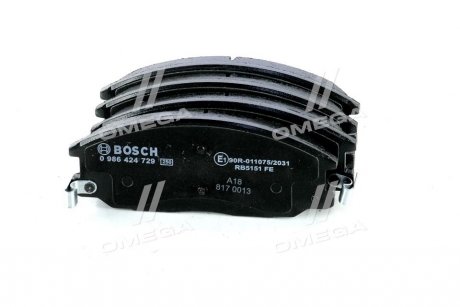 Комплект тормозных колодок. BOSCH 0986424729