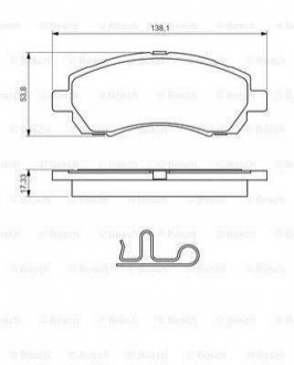 Купити Гальмівні колодки пер. Subaru Impreza, Legacy -98 Subaru Impreza, Legacy BOSCH 0986424770 (фото1) підбір по VIN коду, ціна 1330 грн.