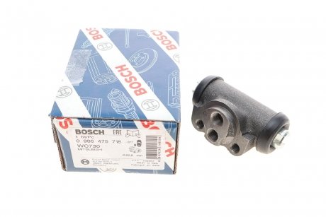 Циліндр гальмівний (задній) Mitsubishi L300 81-06/Pajero 82-06 (d=20.6mm) BOSCH 0 986 475 718