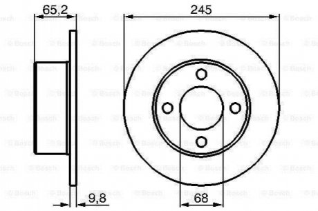 Гальмівний диск Audi 100 BOSCH 0986478073