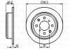 Купити Гальмівний диск Honda Civic, Accord, Prelude BOSCH 0986478350 (фото1) підбір по VIN коду, ціна 770 грн.