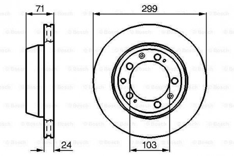 A_Тормозной диск PORSCHE 928/944 '\'R BOSCH 0986478417