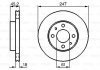 Купити Гальмівний диск Nissan Almera BOSCH 0986478459 (фото1) підбір по VIN коду, ціна 1075 грн.