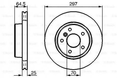 Гальмівний диск Land Rover Range Rover BOSCH 0986478483