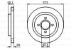 Купить VW Диск тормозной передний Bora 10/00-, A3 04/99-, Octavia 08/00- Ford Sierra, Escort, Scorpio BOSCH 0986478816 (фото1) подбор по VIN коду, цена 2164 грн.