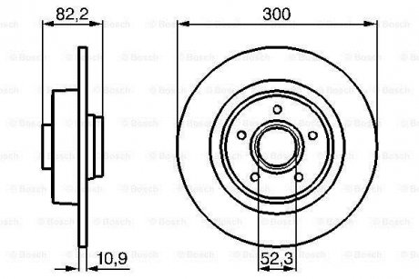 Купити Диск гальмівний RENAULT \'\'R \'\'2.0-3.5 \'\'02-09 BOSCH 0986478971 (фото1) підбір по VIN коду, ціна 1987 грн.