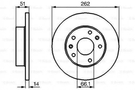 ДИСК тормозной передний Land Rover Freelander BOSCH 0 986 478 991