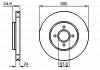 Купить Тормозной диск Ford Focus BOSCH 0986479048 (фото1) подбор по VIN коду, цена 1427 грн.