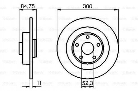 RENAULT Гальмівний диск задн. ESPACE IV 02- BOSCH 0986479083