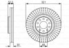 Купити Гальмівний диск Volkswagen Passat BOSCH 0986479690 (фото1) підбір по VIN коду, ціна 2786 грн.