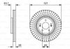 Купити Диск гальмівний (передній) Hyundai Santa Fe 06-/Kia Sorento 09- (321x28) KIA Sorento, Hyundai Santa Fe BOSCH 0 986 479 786 (фото1) підбір по VIN коду, ціна 2562 грн.