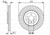 Купить Тормозной диск SAAB 9-3, Opel Vectra BOSCH 0986479A24 (фото1) подбор по VIN коду, цена 2883 грн.