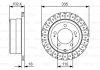 Купити Диск гальмівний TOYOTA Land Cruiser J6/J7/J10 \'\'R \'\'98-07 Toyota Land Cruiser BOSCH 0986479A61 (фото1) підбір по VIN коду, ціна 2535 грн.