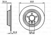 Купити Диск гальмівний (задній) Ford Focus/Galaxy/Kuga/Mondeo 08-/Range Rover 11- (302x11) Ford Mondeo, Galaxy, S-Max, Land Rover Range Rover, Ford Kuga, Focus BOSCH 0 986 479 B94 (фото6) підбір по VIN коду, ціна 2177 грн.